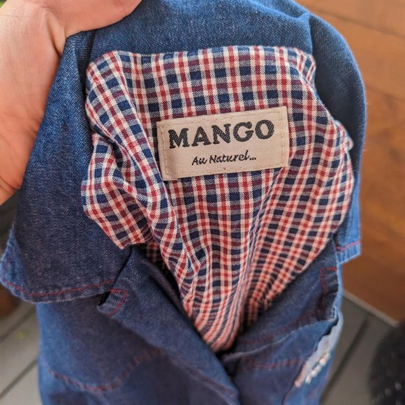Pretty vintage denim Mango dress - size 7 - Robe maxi denim Mango - Picture 7 of 9